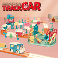 Kids Cartoon Electric Toy Train Amusement Park Track Car with Music