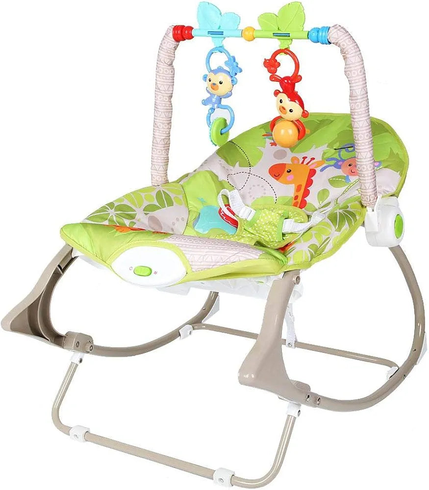 Baby Rocker – Infant to Toddler with Fold-Out Kickstand (0M+, 40 lbs / 18 kg)