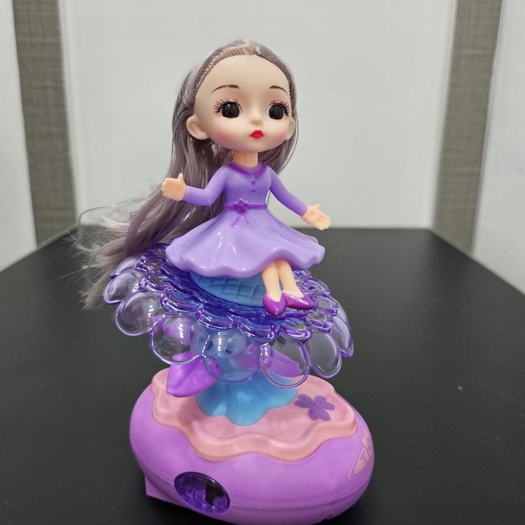 Rotating Petal Doll with Lighting & Music