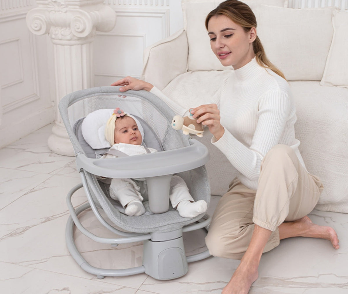 Mastela 4-in-1 Multi-Functional Fold-Up Bassinet