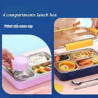 Individual-Seal Stainless Steel Lunch Box – Leak-Proof, Portion-Perfect