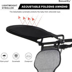 Two-Way Push Compact Baby Stroller – Lightweight & Anti-Rollover Design
