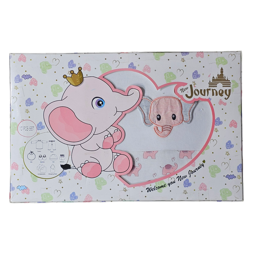 Welcome to New Journey Newborn Gift Set – 10 Pcs Baby Essentials