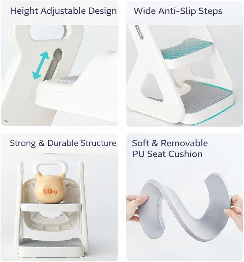 Mama Baba Baby Potty Trainer – Adjustable Soft Seat with Stand