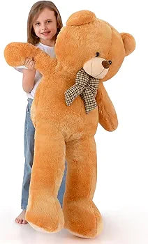 Light Brown Teddy Bear – 5 Feet Soft Plush Toy