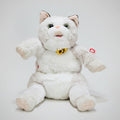 Learn to Speak Plush Cat with Shoulder Bag – White Colour