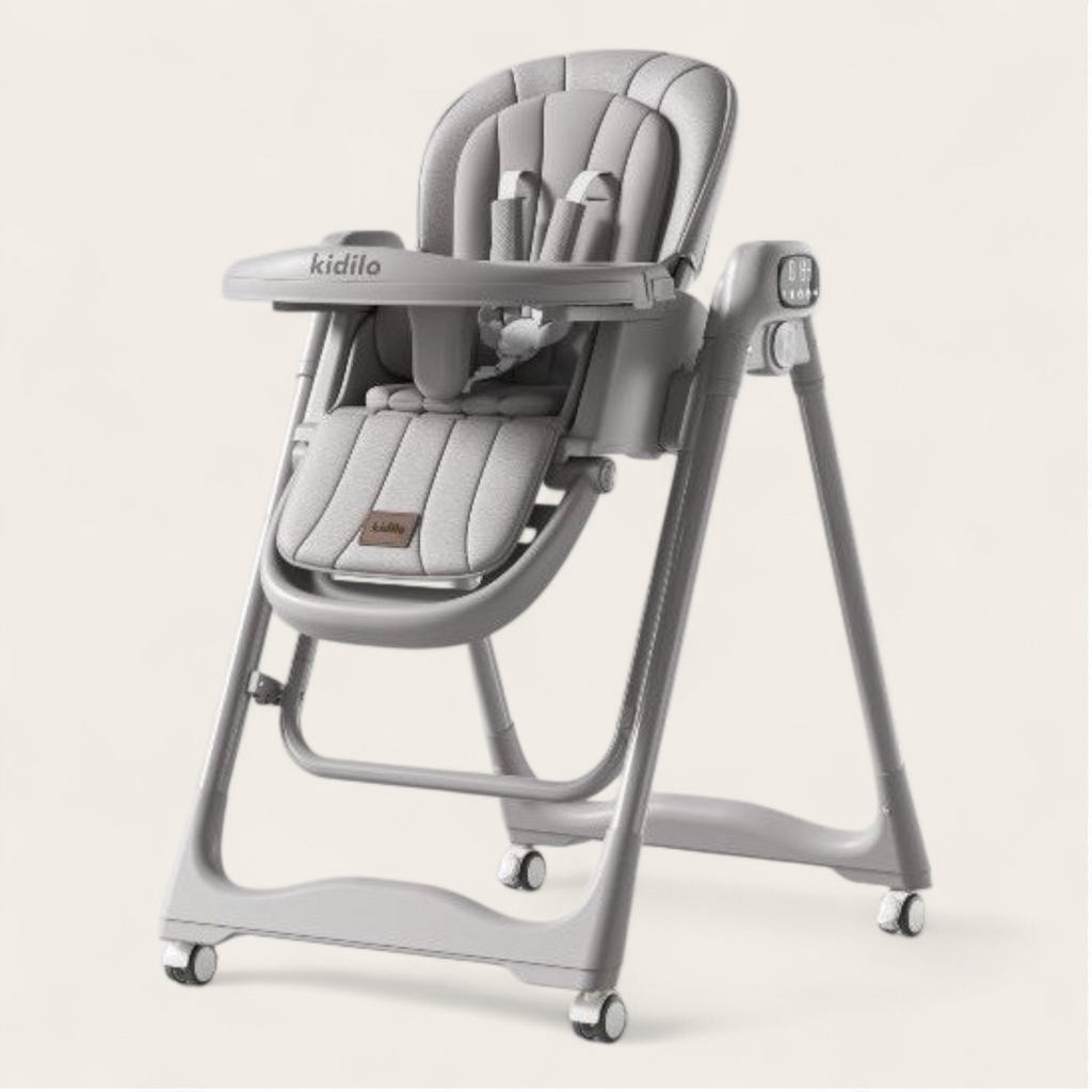 Kidilo 2-in-1 Electric Baby Swing & High Chair