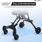 Two-Way Push Compact Baby Stroller – Lightweight & Anti-Rollover Design