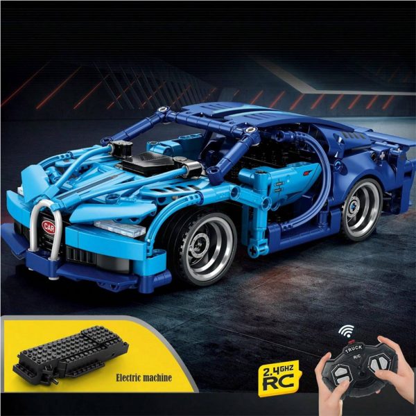 Remote Control Sports Car Building Block Set – 2.4 GHz, 372 Pieces