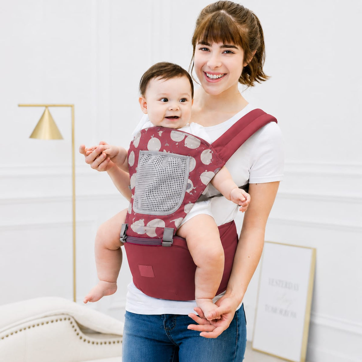 Aiebao Baby Carrier Belt – Adjustable Ergonomic Baby Hip Seat Carrier