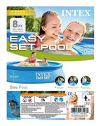 Intex Easy Set Pool 8ft x 24” – Inflatable Family Swimming Pool #28106