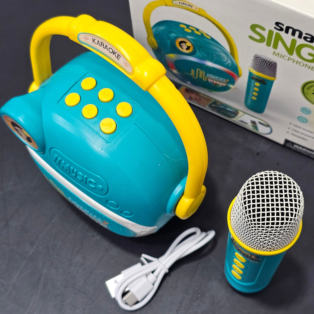 Smart Singer Microphone – Bluetooth Karaoke Mic with Clear Sound & Portability