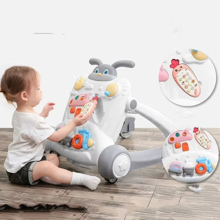 2-in-1 Baby Walker with Music & Activity – Safe Learning & Fun