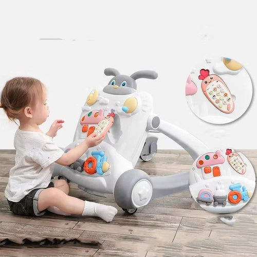 2-in-1 Baby Walker with Music & Activity – Safe Learning & Fun
