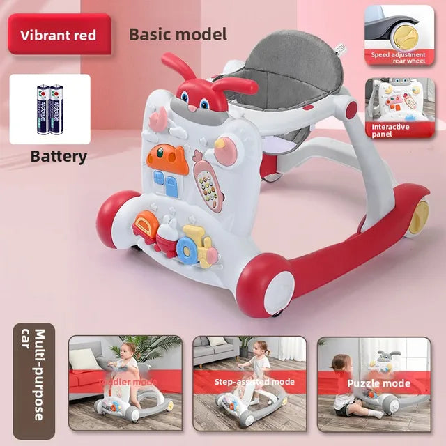 2-in-1 Baby Walker with Music & Activity – Safe Learning & Fun