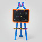 3-in-1 Kids Magnetic Writing Board – White Board, Black Board & Learning Easel