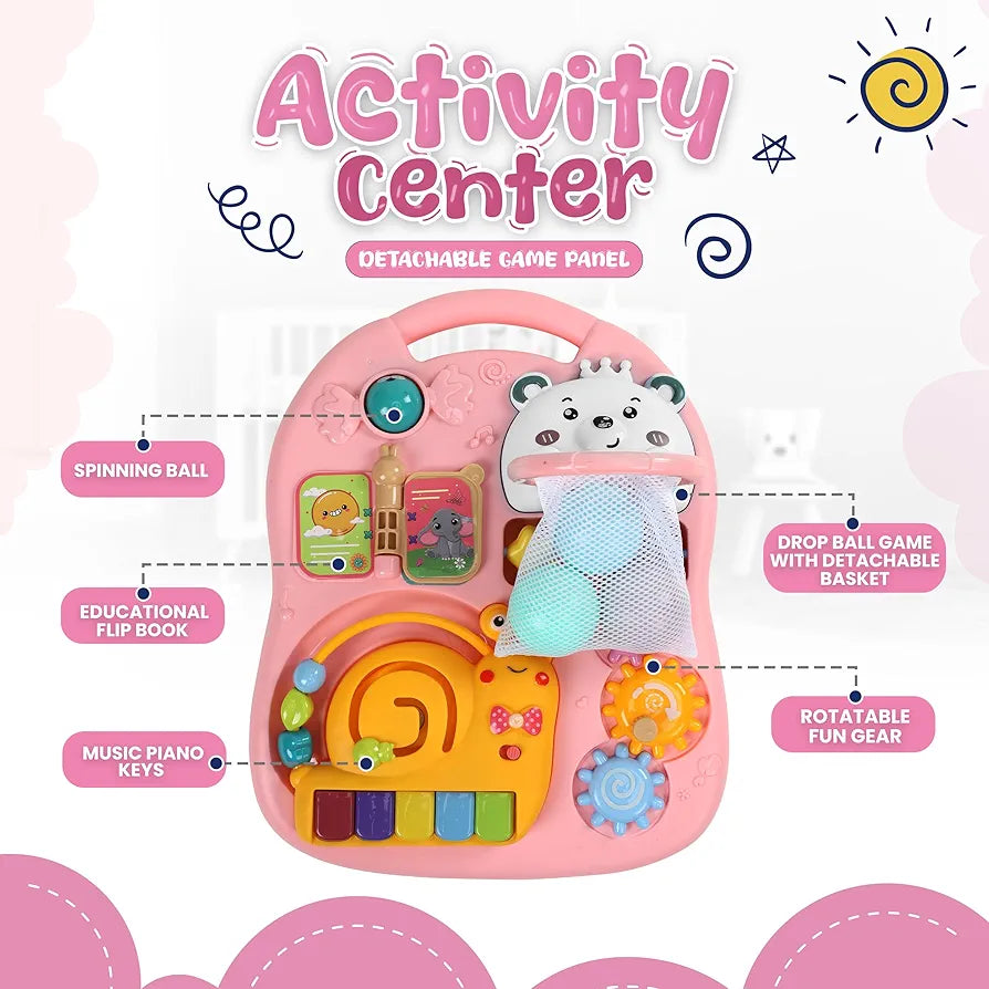 3-in-1 Baby Activity Walker with Music & Lights
