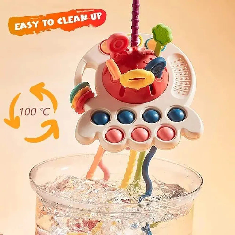 Pull String Toy – Colorful & Adorable Fine Motor Skills Toy