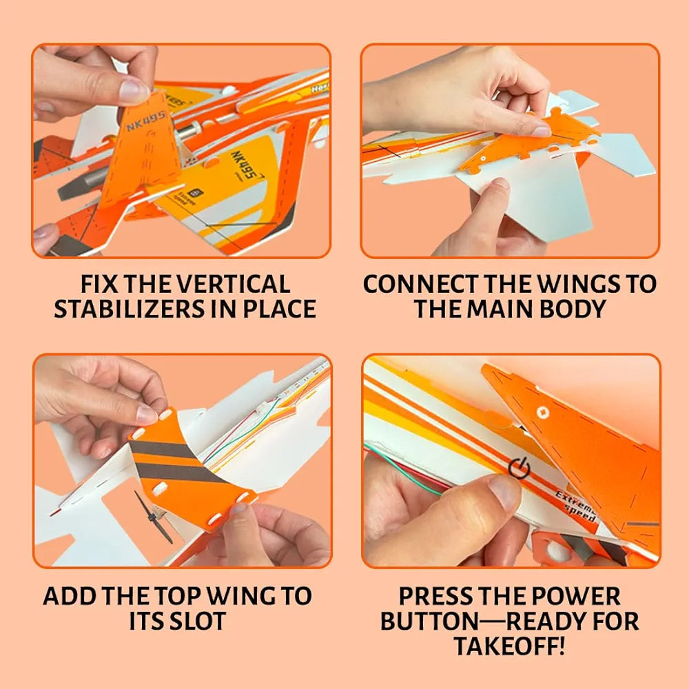Military Aircraft Space Shuttle – With Flight Propellers & USB Charging