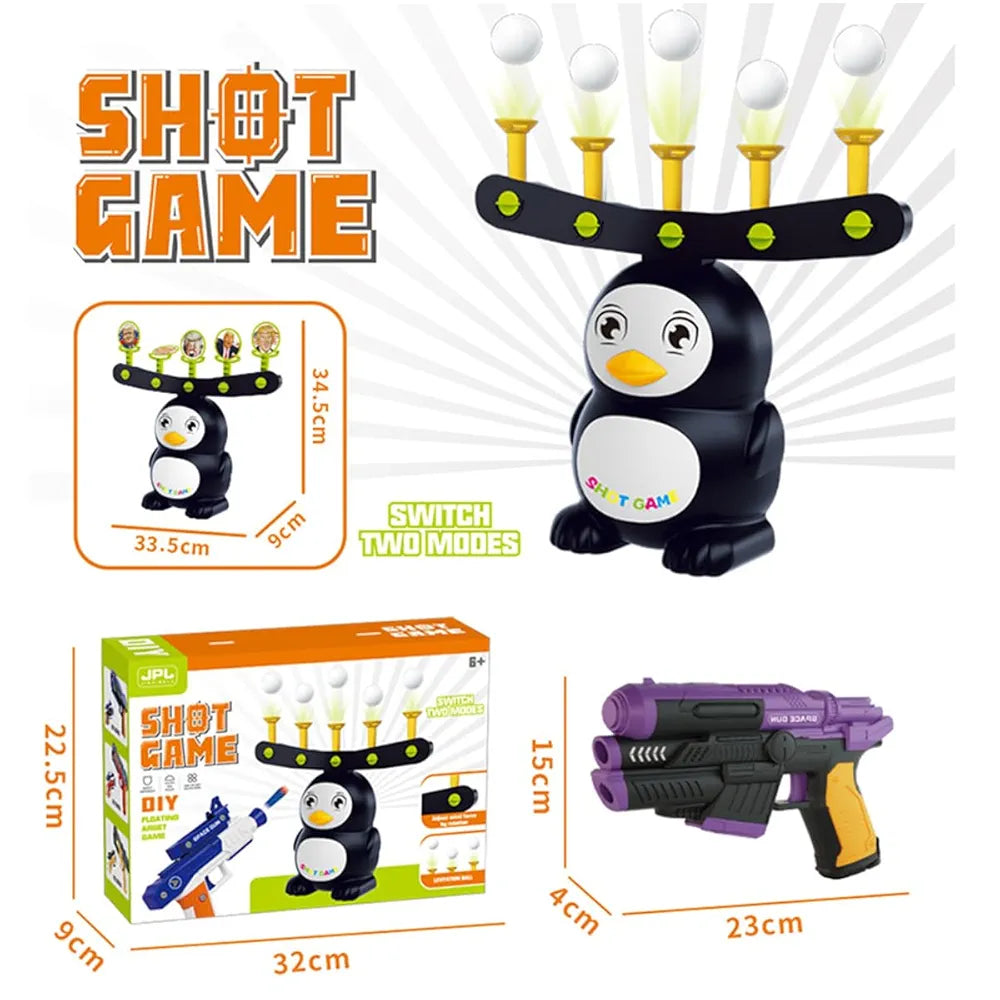 Penguin Shoot Game | 2-in-1 Activity Toy for Kids