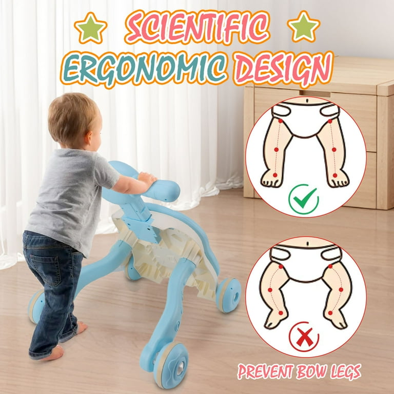 3-in-1 Baby Activity Walker with Music & Lights