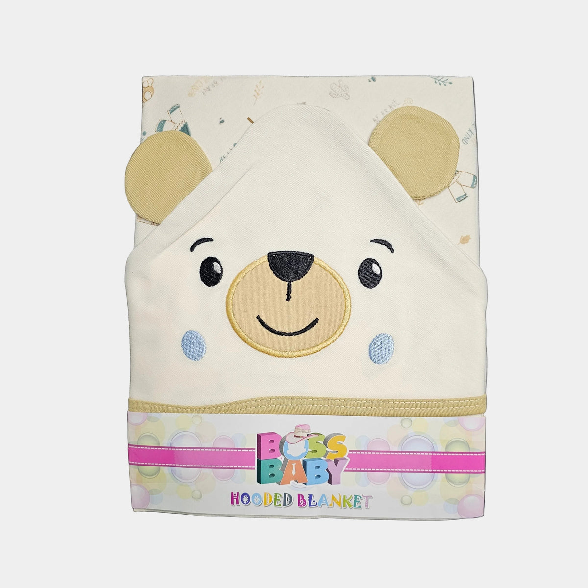 Bear Hooded Baby Blanket – Soft & Cozy Newborn Blanket