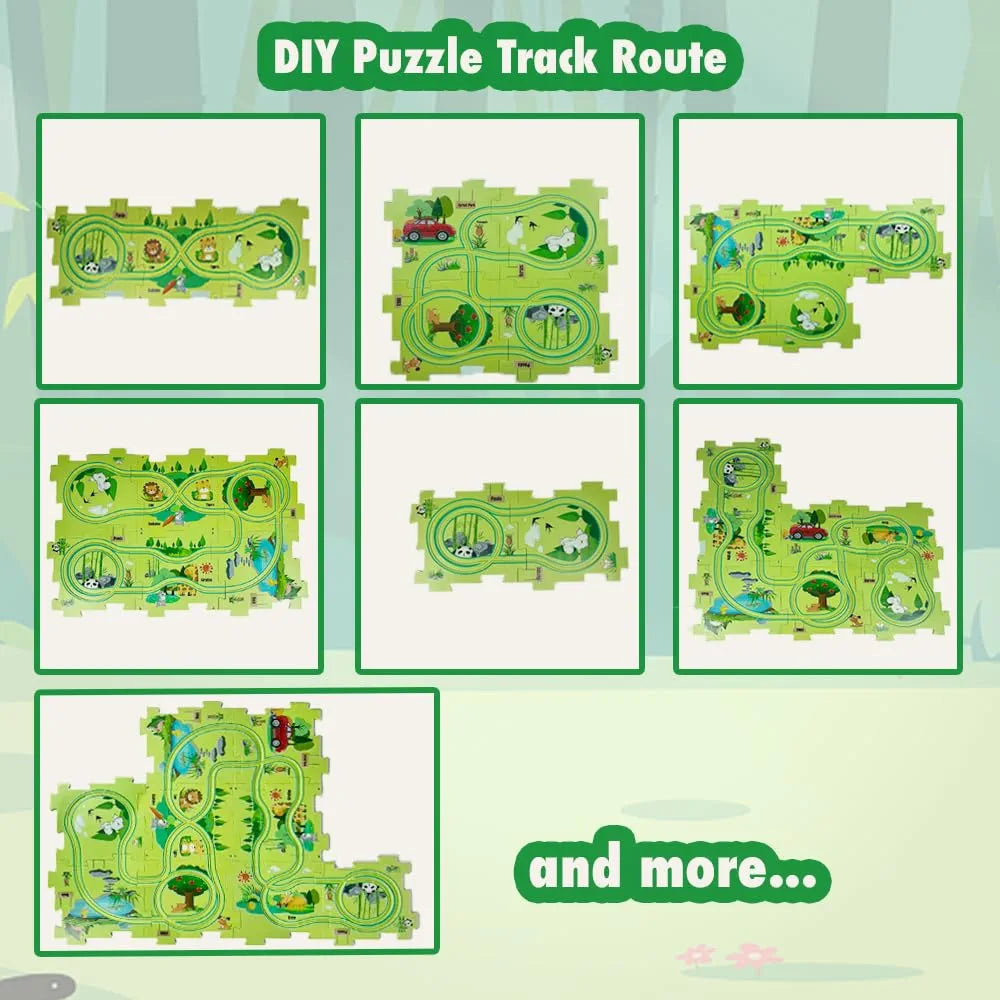 Rail Puzzle Car Track Game | Fun Activity Toy for Kids