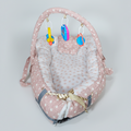 Baby Bedset with Rattles & Head Cushion – Cotton Fabric | Comfortable & Safe