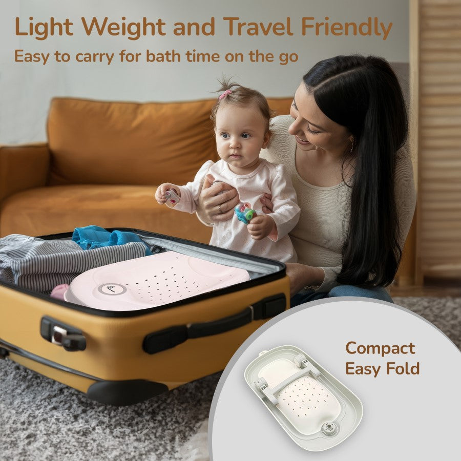 Folding Baby Bath Bed – Newborn Bath Support Seat (Up to 10kg)