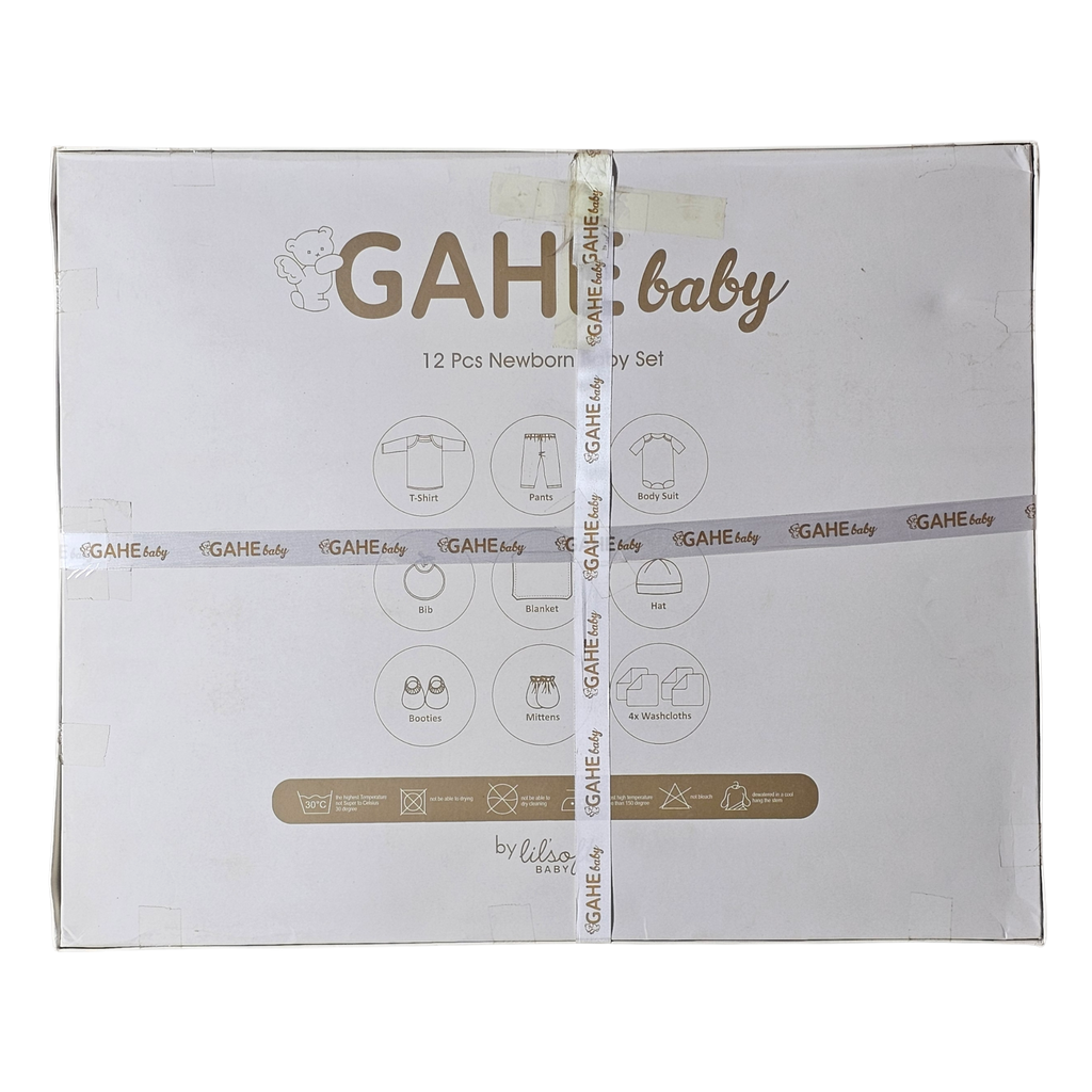 Gahe Baby 12 Pcs Newborn Baby Set – Complete Clothing & Care Essentials