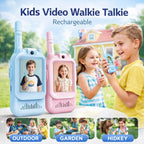 Kids Rechargeable Video Walkie Talkie Toy – Long Range Communication Set