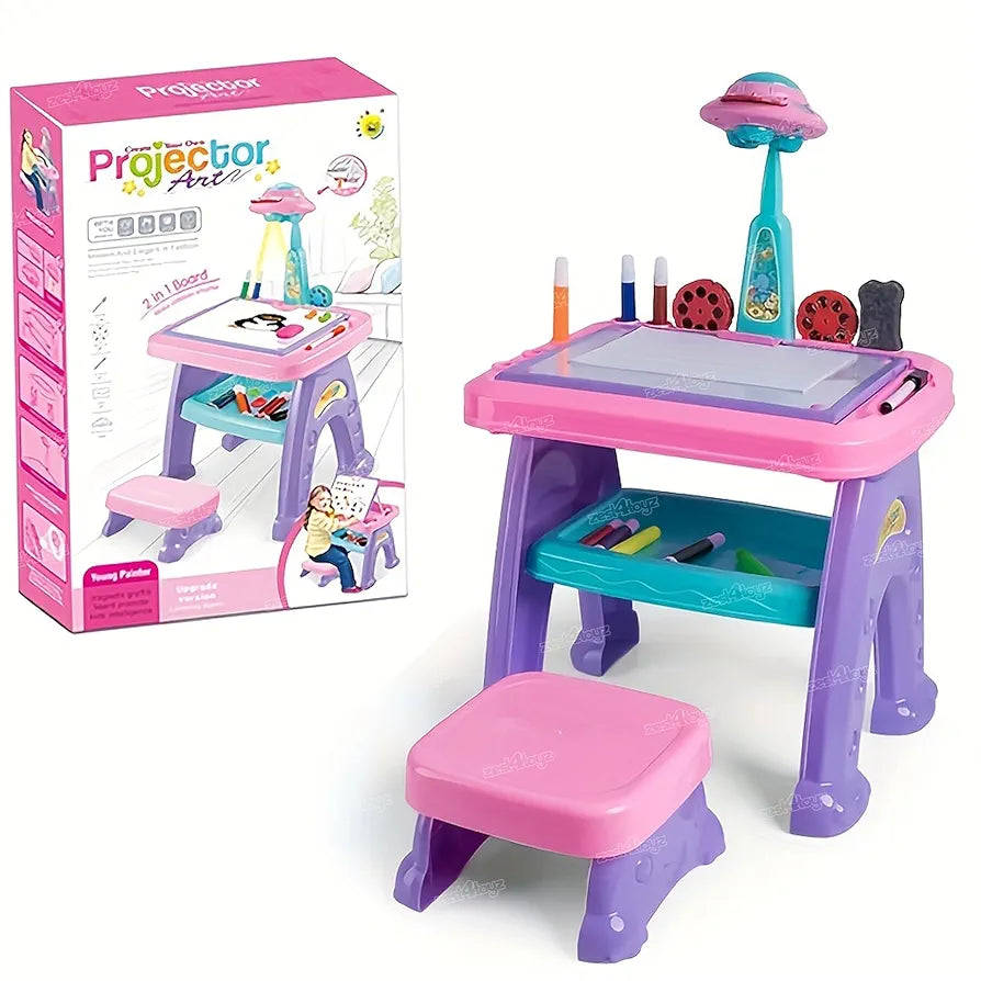 2 in 1 Projector Art & Writing Board – Creative Learning Fun!