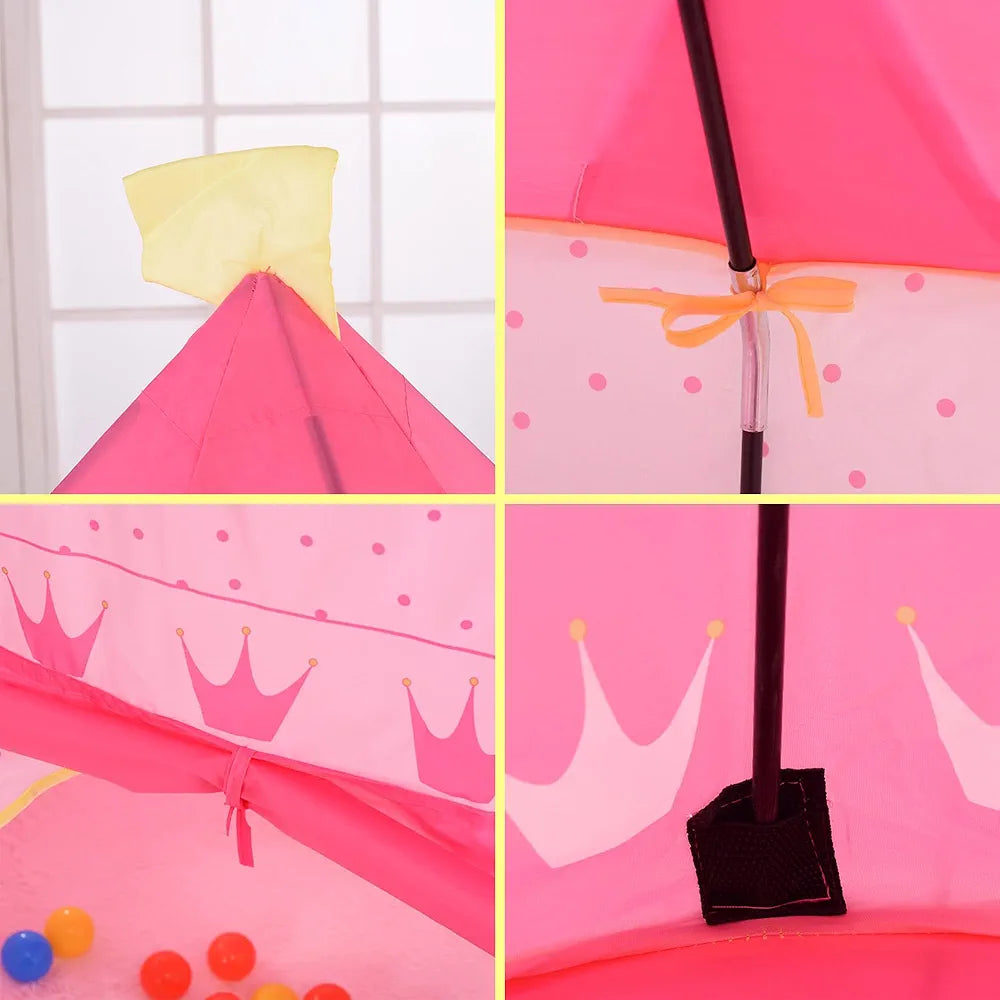 Kids Play Tent House | 135cm Height | 105cm Base | Indoor & Outdoor Fun!