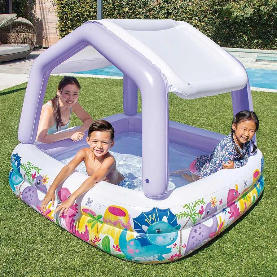 Intex Sun Shade Baby Pool – Kids Inflatable Swim Center Pool #57470