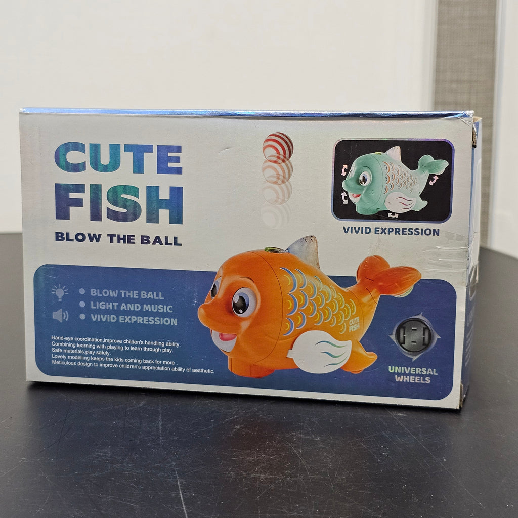 Cute Fish Blow the Ball Toy – Fun Air Blowing Game for Kids