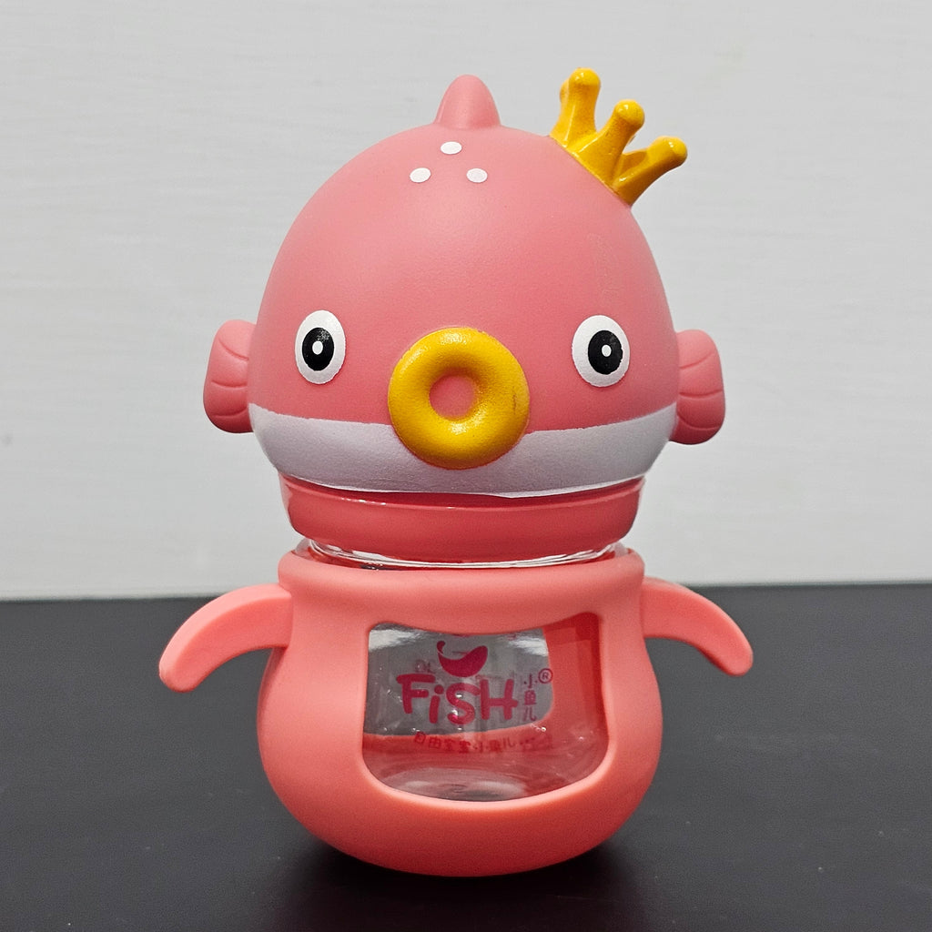Baby Glass Feeder Pink 60ml – Safe, Compact & Easy Feeding