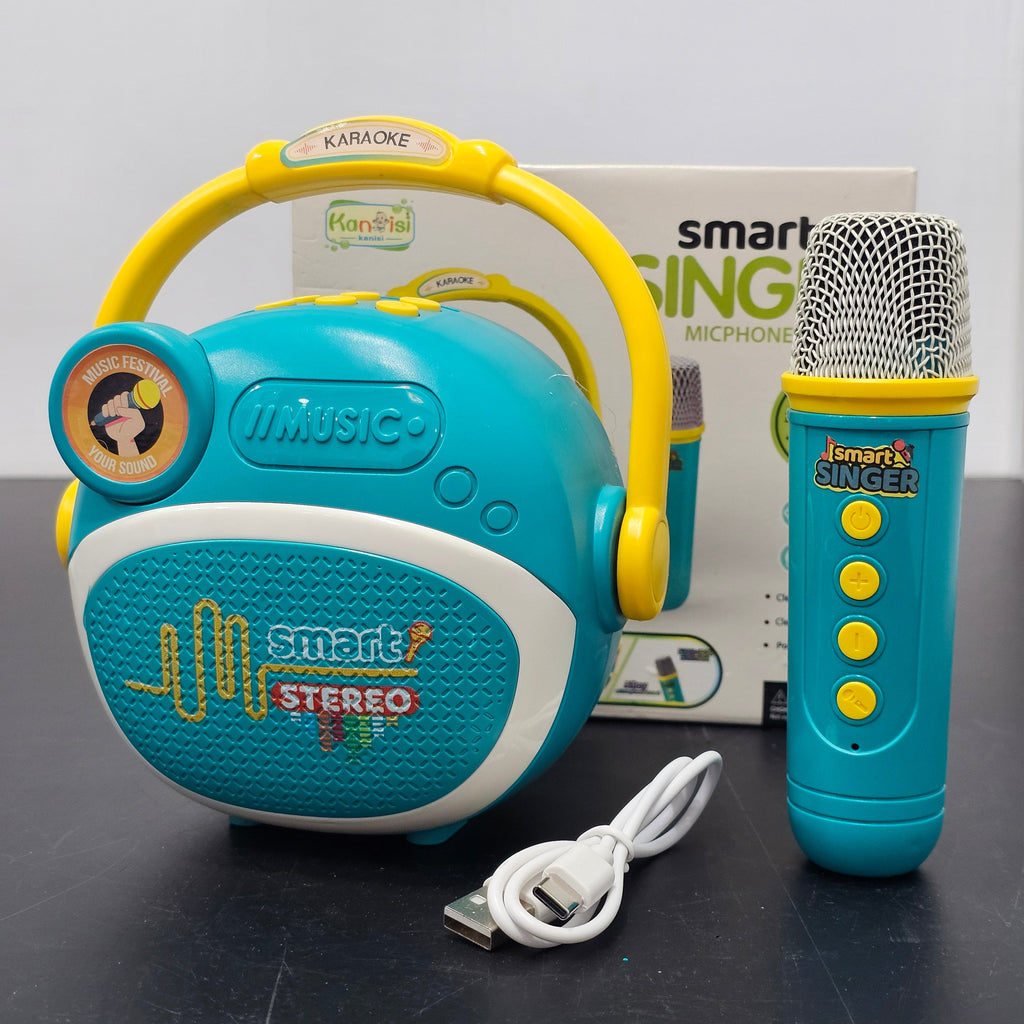 Smart Singer Microphone – Bluetooth Karaoke Mic with Clear Sound & Portability