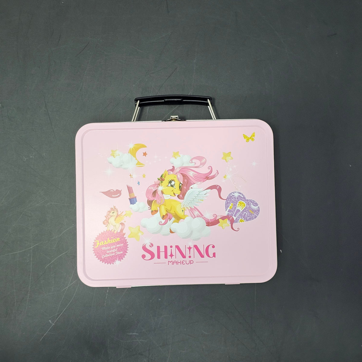 Fashion Makeup Kit with Iron Box – Stylish Beauty Set for Kids