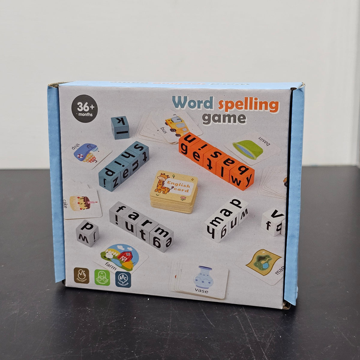 Word Spelling Game with English Cards – Educational Word Builder