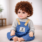 55cm Baby Silicone Doll – Lifelike Real Baby with Accessories