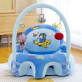 Baby Sofa Seat with Attractive Rattles – Soft Plush Support Seat