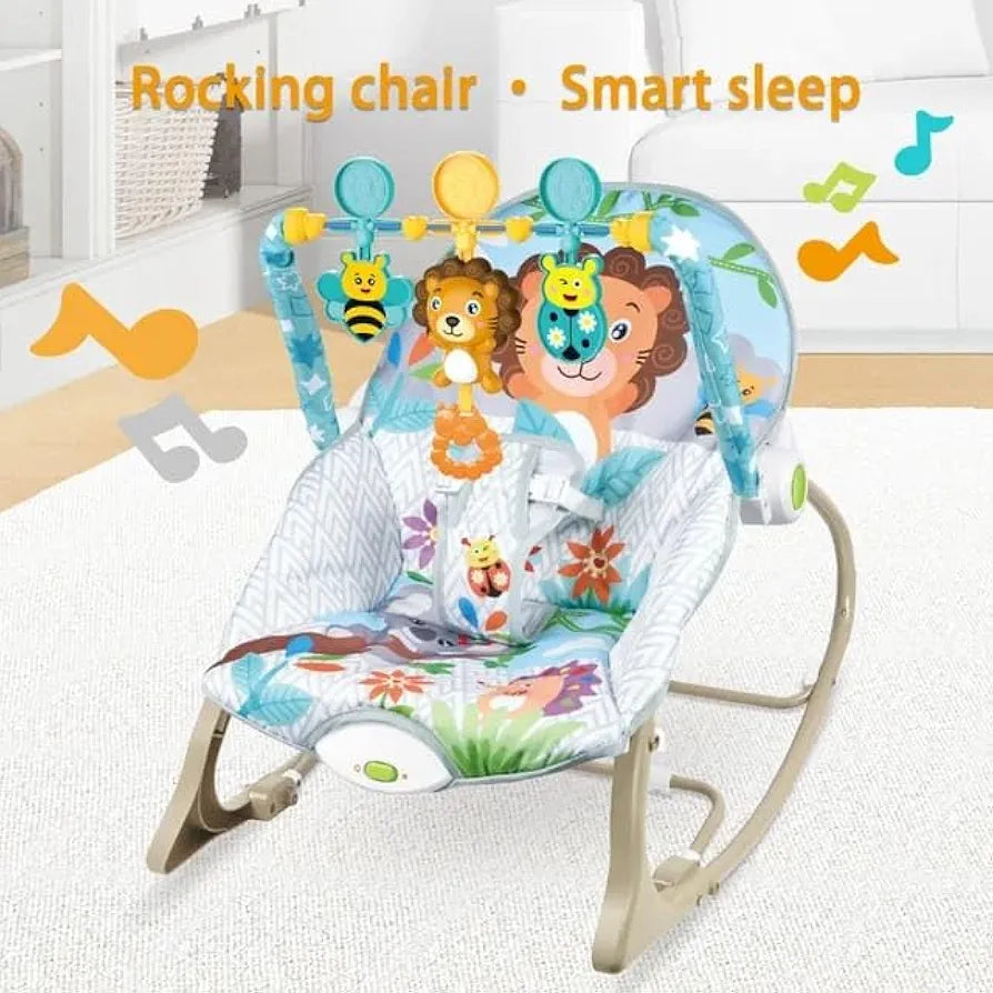 Baby Rocker – Infant to Toddler with Fold-Out Kickstand (0M+, 40 lbs / 18 kg)
