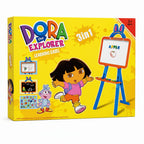 3-in-1 Kids Magnetic Writing Board – White Board, Black Board & Learning Easel