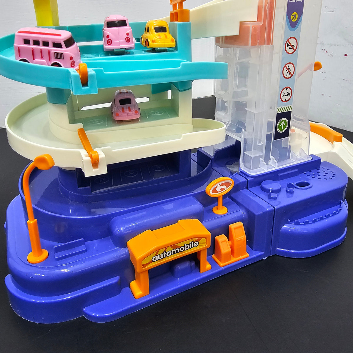 Automobile Adventure Multi-Level Runway – Dual Mode Fun for Kids!