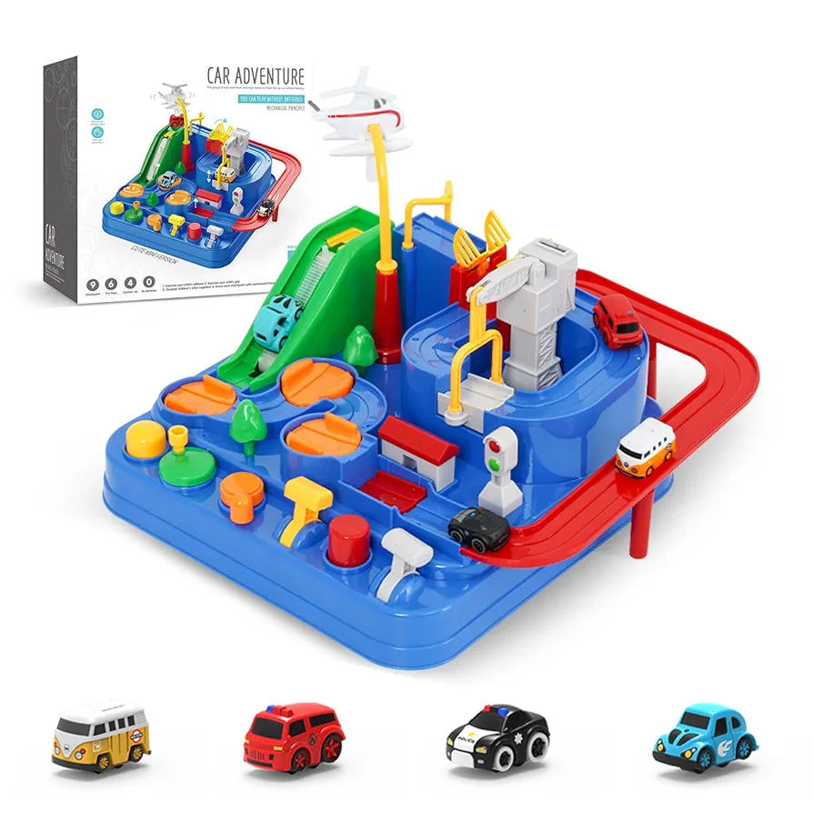 Car Adventure Track Set – Battery-Free Educational Fun