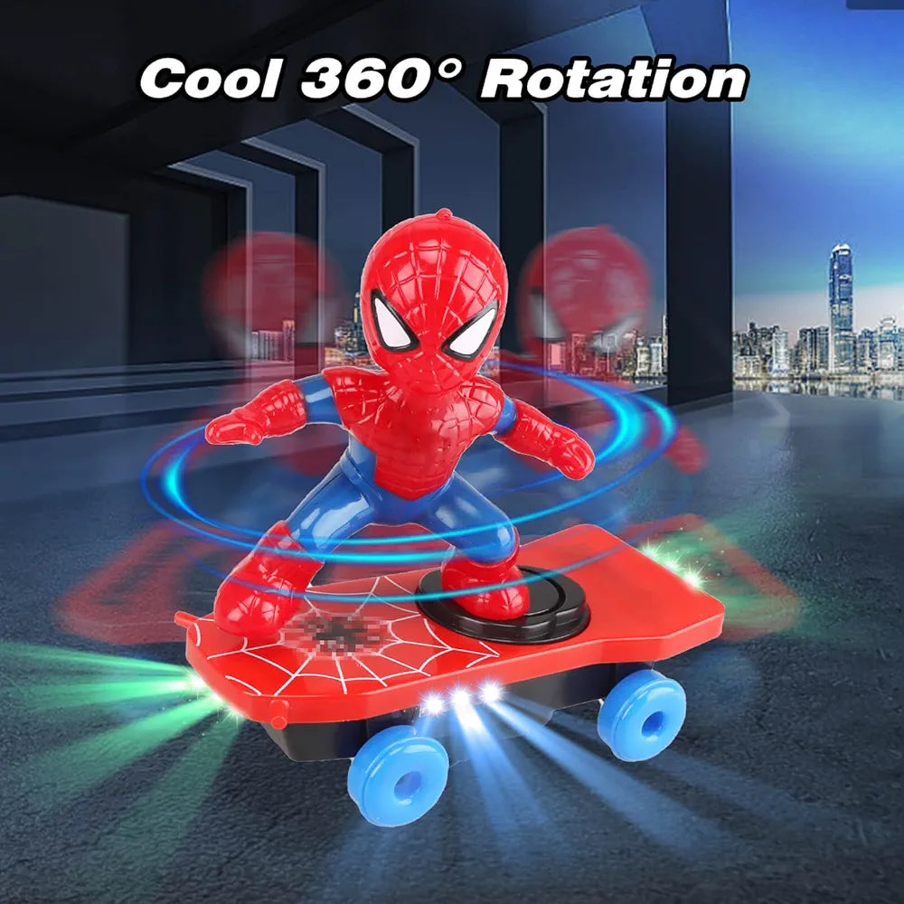 R.C. Spider-Man Scooter | Music, Lighting & 360° Rotation