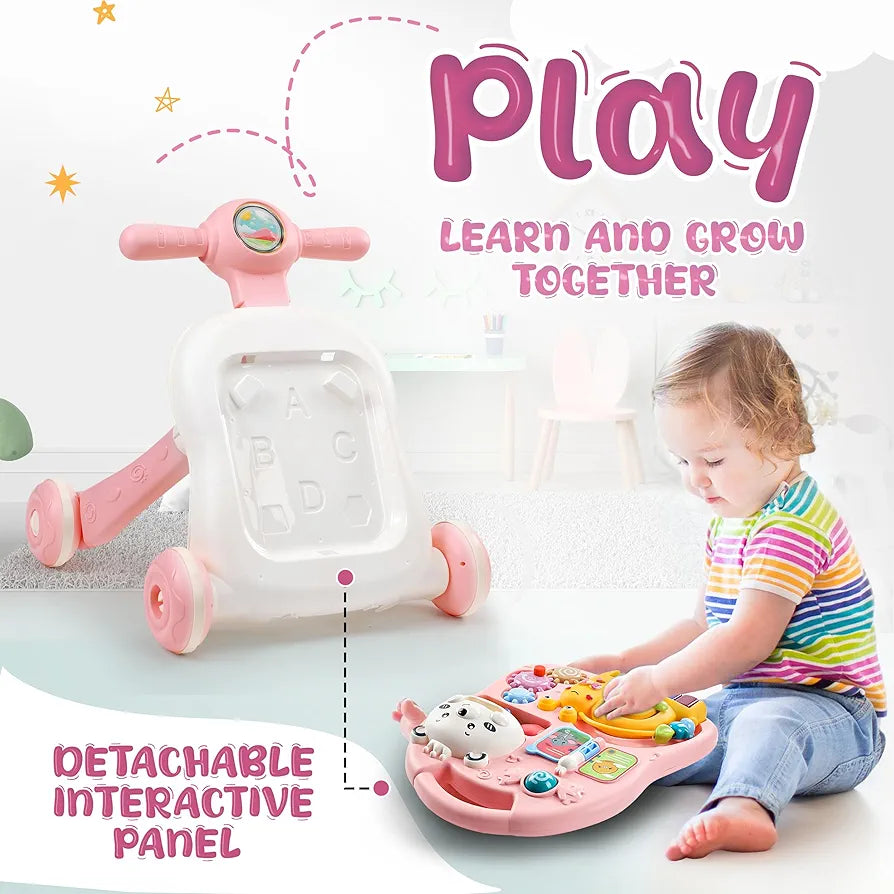 3-in-1 Baby Activity Walker with Music & Lights