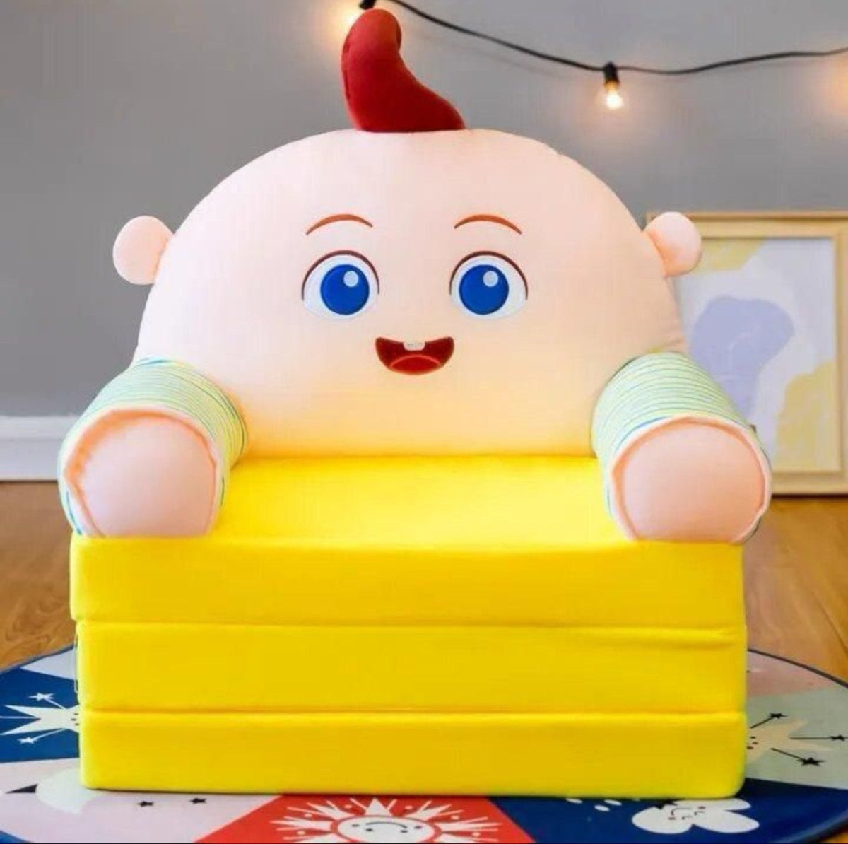 3-Ply Baby Sofa Bed – Multi-Functional Comfort for Kids