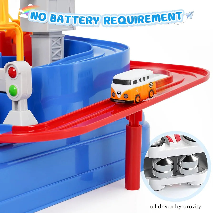 Car Adventure Track Set – Battery-Free Educational Fun