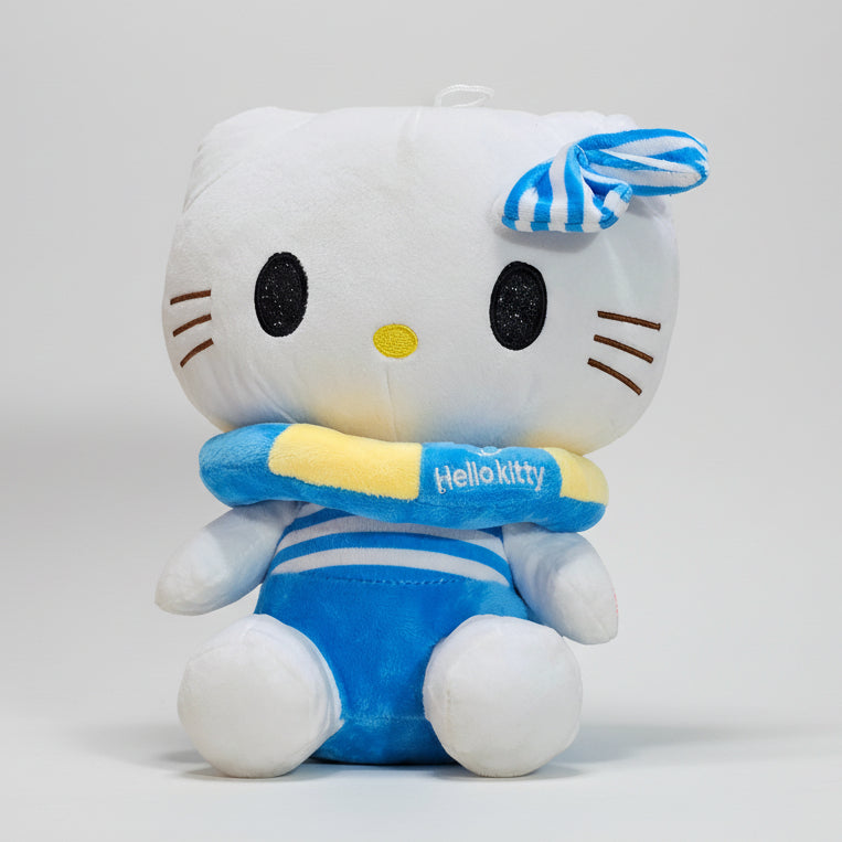 Blue Ring Kitty – 28cm Plush Toy